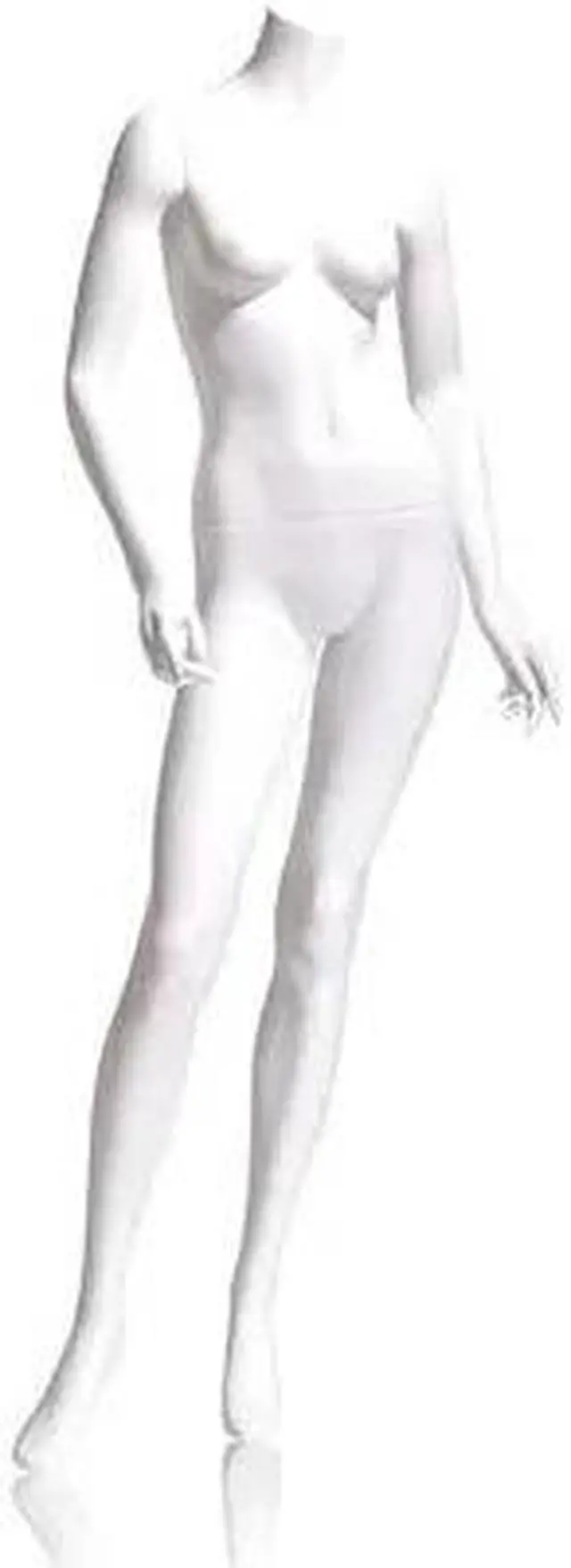 Alt view image 2 of 3 - Econoco EVE-3HL Female Mannequin - Headless, Arms Slightly Bent, Turned At Waist, Right Leg Forward