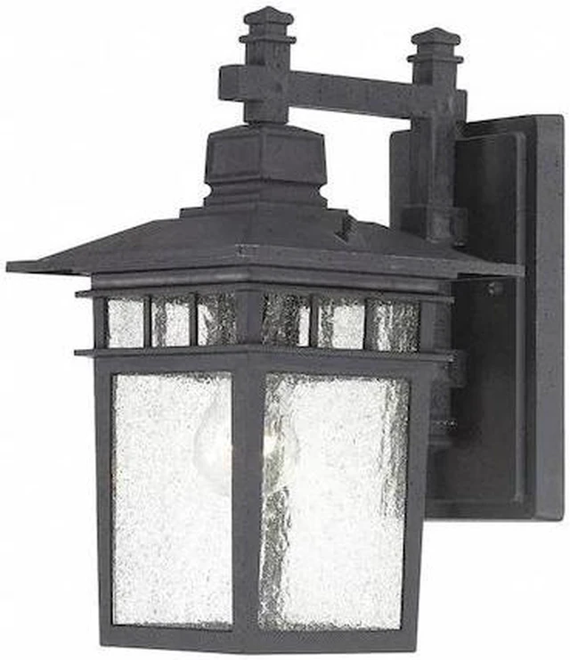 Main image of NUVO 60-4959 Cove Neck 1-Light 14 in. Outdoor Lantern with Clear Seed Glass
