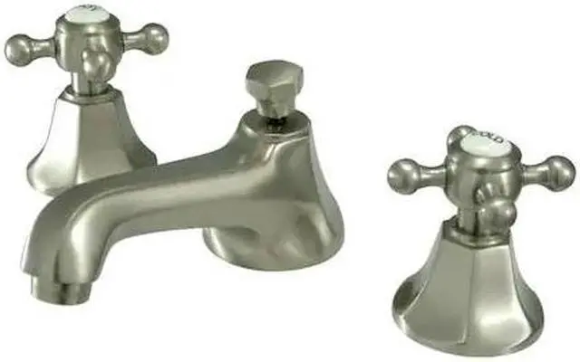 Alt view image 2 of 7 - Kingston Brass KS4468BX Two Handle 8 in. to 16 in. Widespread Lavatory Faucet with Brass Pop-up