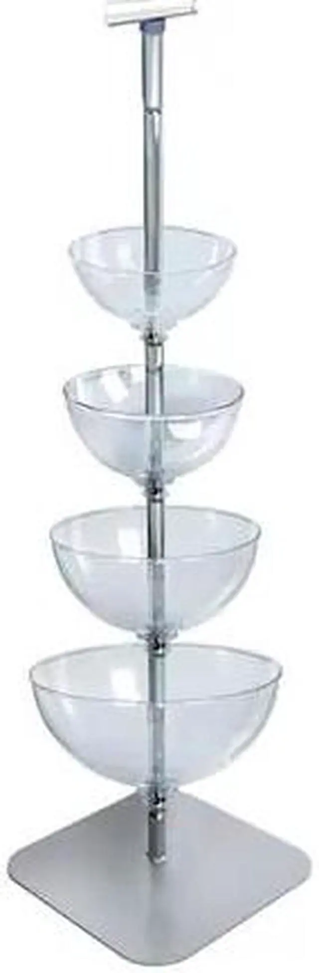 Main image of AZAR DISPLAYS 750040 Four-Tier Cascading Bowl Floor Display
