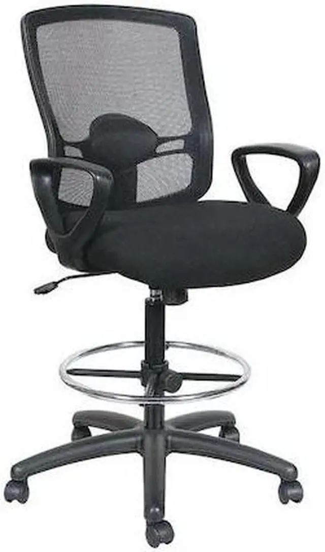 Alt view image 2 of 20 - Alera Etros Series Mesh Stool Black ET4614