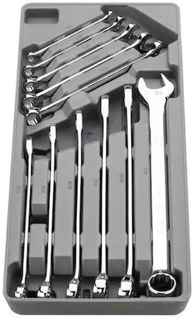 Main image of INGERSOLL-RAND 752058X 11 Piece SAE Long Pattern Combination Wrench Set