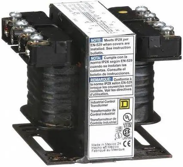 Alt view image 3 of 3 - SQUARE D 9070T50D23 Control Transformer,50VA,120/240VAC