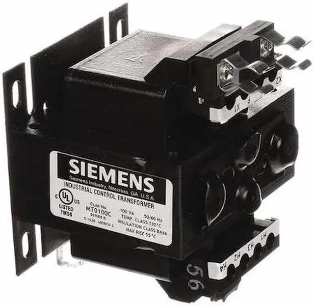 Alt view image 3 of 3 - SIEMENS MT0100C Control Transformer, 100 VA, 24V AC, 120/240V AC