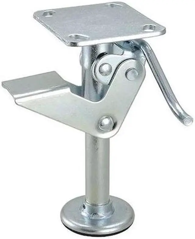 Main image of ZORO SELECT 16V374 Floor Lock,Plate,9-7/8 in. H,4 x 4-1/2