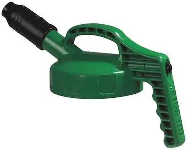Alt view image 2 of 2 - OIL SAFE 100505 Stumpy Spout Lid,w/1 In Outlet,Mid Green
