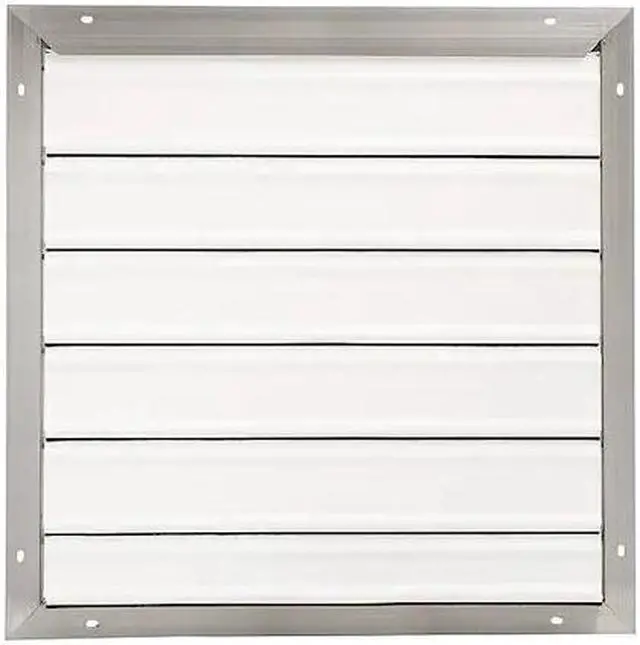 Main image of DAYTON 3C308 24 in 27"H-W 5.75"L Aluminum Backdraft Damper, 24-1/2 in x 24-1/2