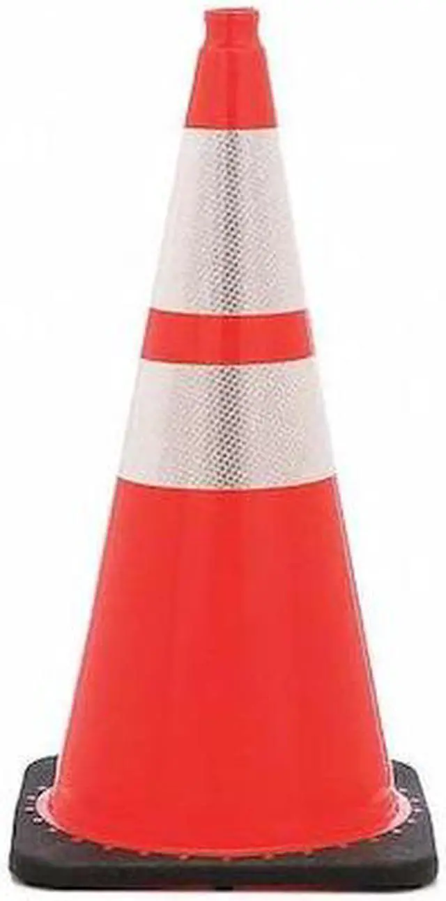 Main image of ZORO SELECT RS70025C3M64 Traffic Cone, PVC, High-Intensity Prismatic, 28 in