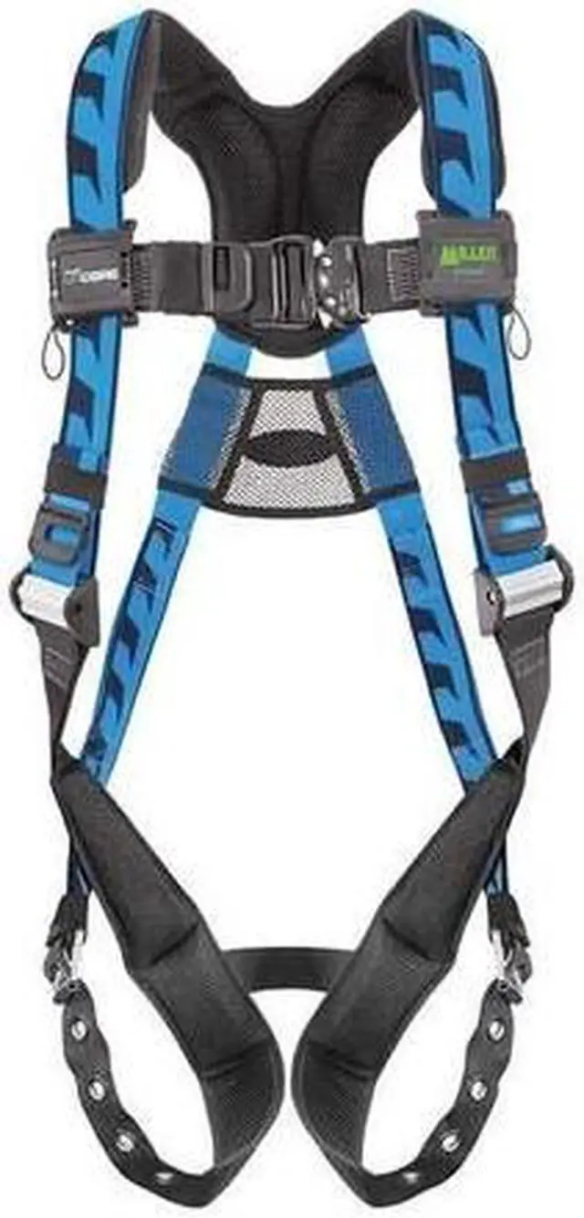 Main image of HONEYWELL MILLER ACA-TB/UBL Full Body Harness, Vest Style, L/XL, Polyester, Blue