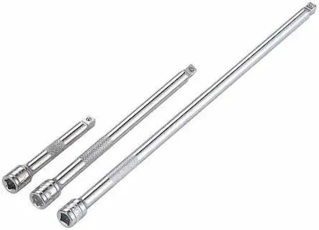 Alt view image 2 of 2 - WESTWARD 54PR03 Wobble Socket Ext. Set,1/4" Drive,10" L.