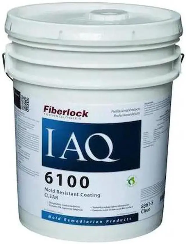 Main image of FIBERLOCK TECHNOLOGIES 8361-5 Mold-Resistant Coating, 5 gal. Pail, Very Slight,