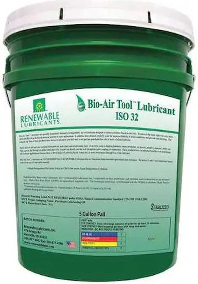 Alt view image 2 of 2 - Biodegradable Air Tool Oil, Air Tool Oil, 5 gal. Container Size