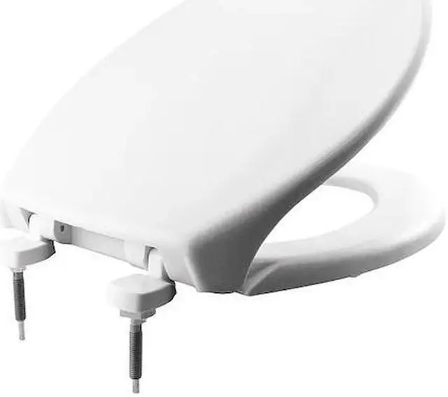 Alt view image 3 of 5 - BEMIS 7800TDG-000 Toilet Seat, With Cover, Plastic, Elongated, White