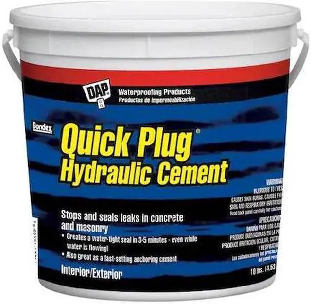Alt view image 2 of 2 - DAP 14090 10 lb. Gray Quick Plug Hydraulic Cement
