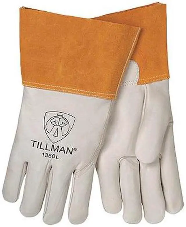 Alt view image 6 of 7 - Tillman 1350 Unlined Top Grain Cowhide MIG Welding Gloves 4" Cuff, X-Large