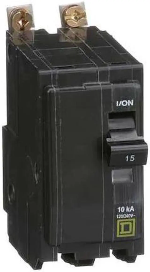Alt view image 4 of 5 - SQUARE D QOB215 Miniature Circuit Breaker, QO Series, 15A, 2 Pole, 120/240V AC,
