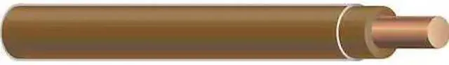 Alt view image 4 of 4 - Building Wire, THHN, 10 AWG, Brown, 500ft