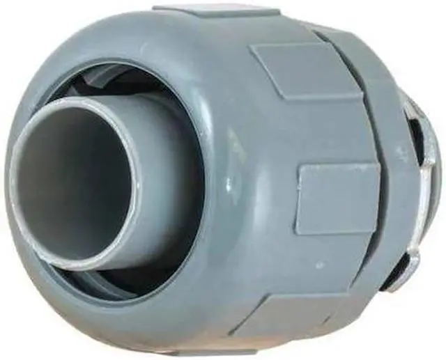 Alt view image 2 of 2 - HUBBELL WIRING DEVICE-KELLEMS P075CGY Conduit Fitting Connector, 3/4 in,