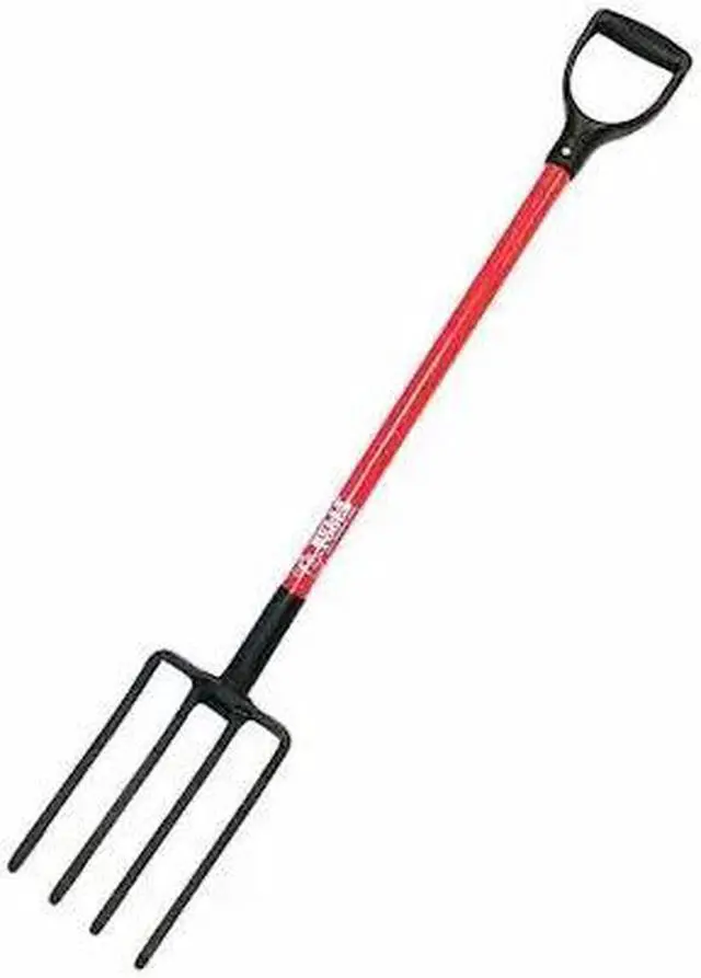 Alt view image 2 of 3 - BULLY Tools 92370 Spading Fork 4-Tine Steel Tine Fiberglass Handle