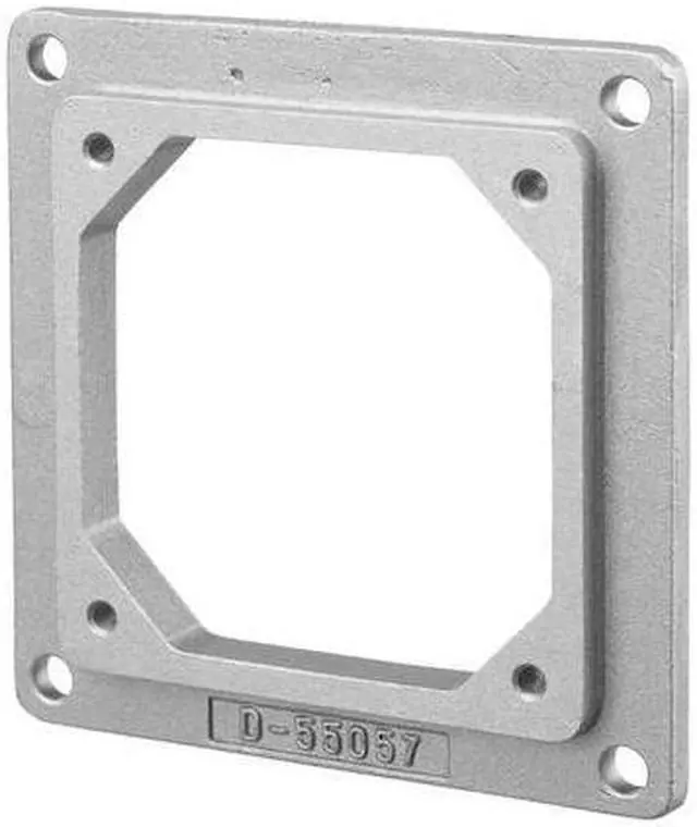 Alt view image 2 of 2 - HUBBELL WIRING DEVICE-KELLEMS HBL26402 Adapter Plate, Cast Aluminum, Metallic
