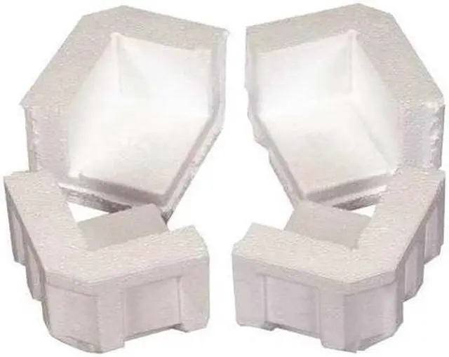 Main image of PARTNERS BRAND PF202 Foam Corners, 4 7/8" x 4" x 3 1/4", White, PK320