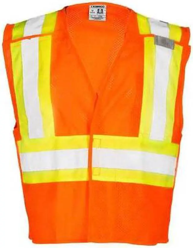 Main image of KISHIGO 1176-L Large Class 2 Breakaway High Visibility Vest, Orange
