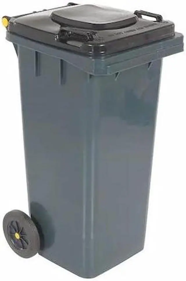 Alt view image 3 of 3 - Vestil TH-32-GY Grey Poly Trash Can, 32 gal