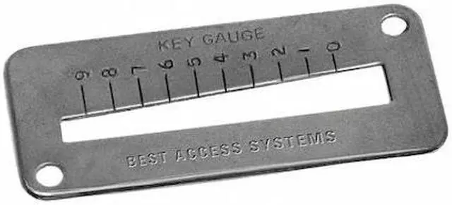 Main image of BEST AD501-2 Key Gauge,Brass/Bronze/Steel Material