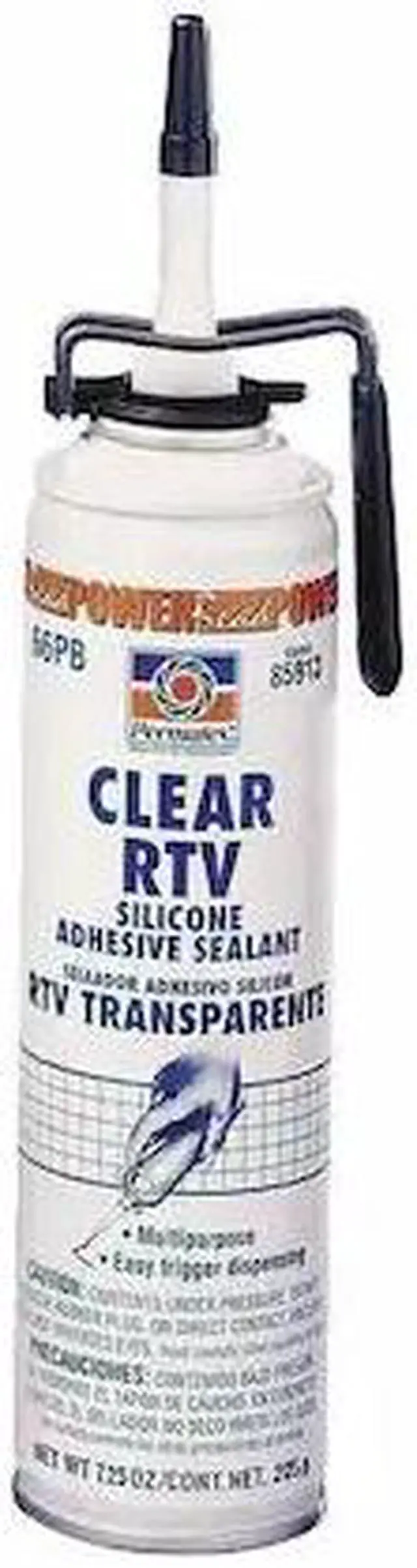 Alt view image 5 of 5 - PERMATEX 85913 RTV Silicone Sealant, 7.5 oz Can, Clear