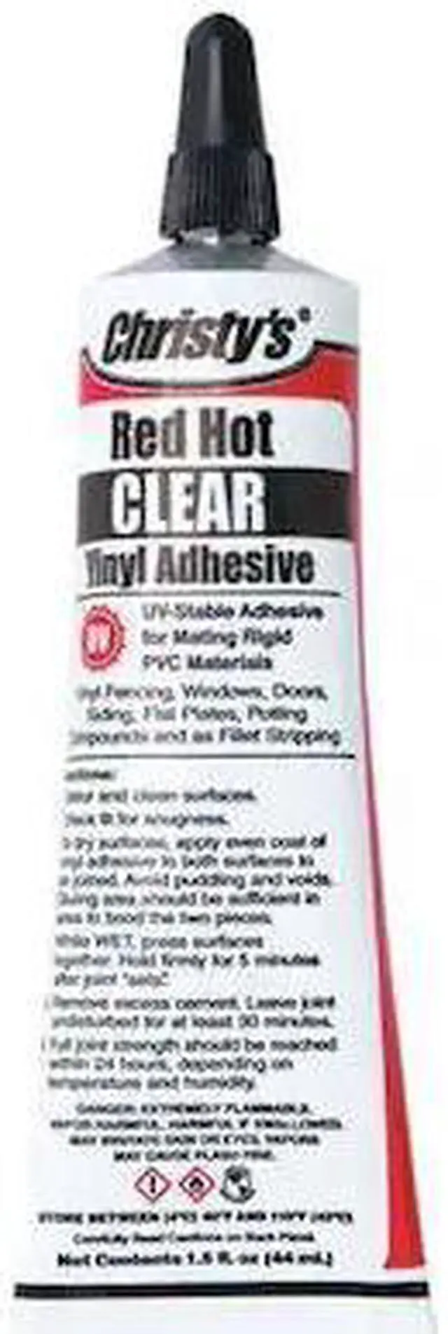 Alt view image 2 of 2 - CHRISTY'S 34663 Vinyl/PVC Adhesive,Clear,1.5 oz.