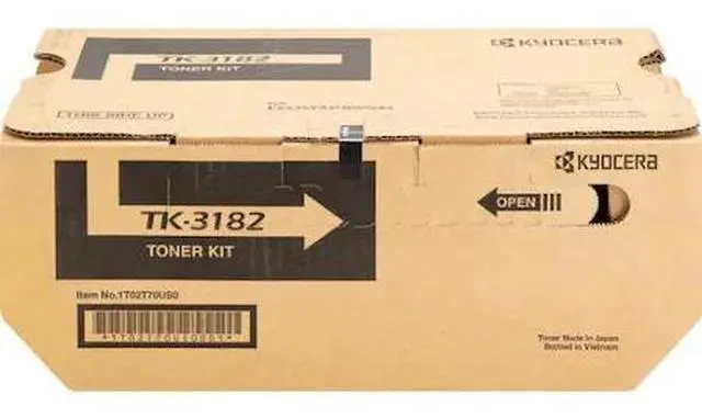 Alt view image 10 of 13 - Kyocera TK-3182, TK3182 Black Toner Cartridge 1T02T70US0