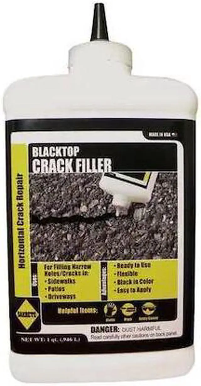 Alt view image 2 of 2 - SAKRETE 120041 Crack Filler, Bottle, Black, Concrete Crack Filler
