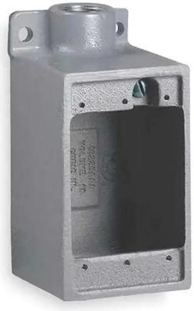 Alt view image 3 of 3 - HUBBELL KILLARK FD-2M Weatherproof Electrical Box, 28 cu in, FD Box Type, 1