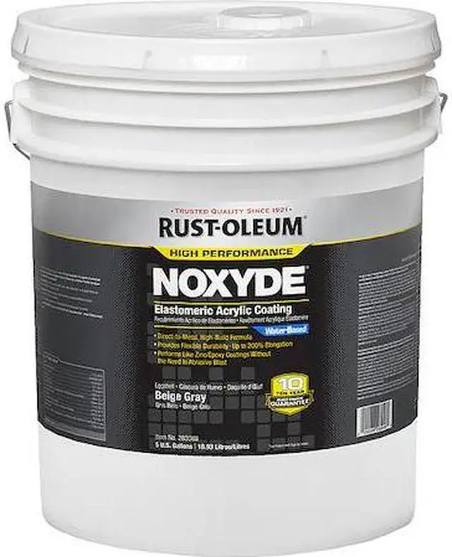 Main image of RUST-OLEUM 283088 Elastomeric Acrylic Coating,Beige Gray
