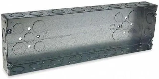 Alt view image 3 of 3 - RACO 955 Electrical Box, 98.5 cu in, Gang Box Type, 6 Gangs, Galvanized Steel,