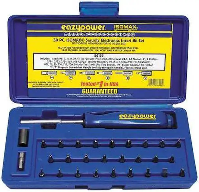 Alt view image 3 of 3 - EAZYPOWER 86155 Security Bit Set,Pieces 30
