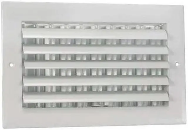Main image of ZORO SELECT 4MJK6 Sidewall/Ceiling Register 7.75 X 11.75, White, Aluminum