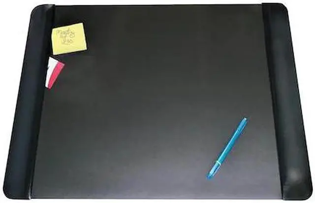 Alt view image 4 of 17 - Artistic Executive Desk Pad with Leather-Like Side Panels 24 x 19 Black 413841
