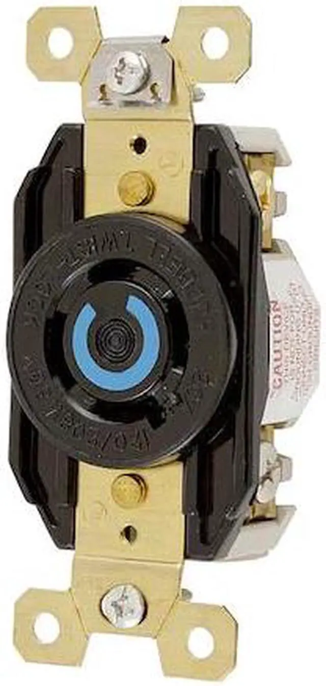 Alt view image 2 of 2 - HUBBELL WIRING DEVICE-KELLEMS HBL2440 Locking Receptacle, L18-20R, 20 A,