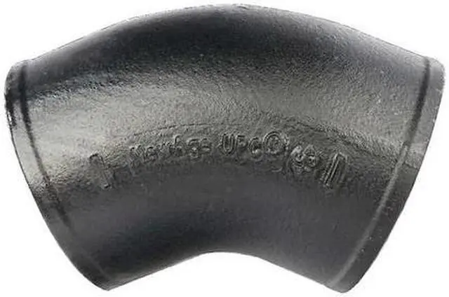Main image of ZORO SELECT 220606 45 Degrees  Bend 1/8 Bend, 2" Pipe, Female Socket, Cast