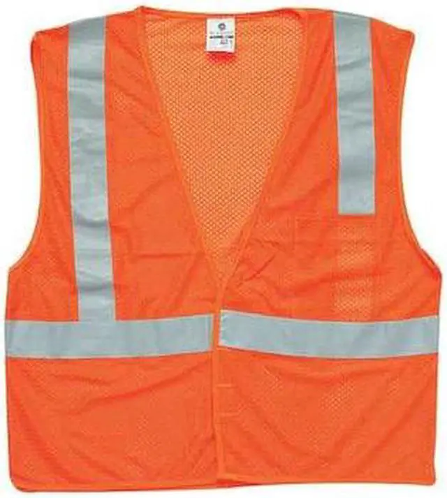 Main image of KISHIGO 1084-3X 3XL Class 2 High Visibility Vest, Orange