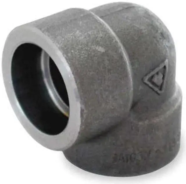 Main image of ZORO SELECT 1MNL7 Black Forged Steel 90 Degree Elbow Class 3000