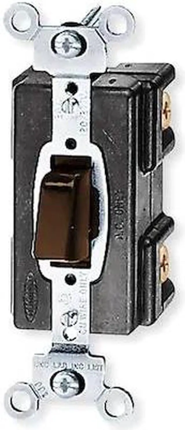 Alt view image 2 of 2 - HUBBELL WIRING DEVICE-KELLEMS HBL1283 Wall Switch, 3-Way, Side, 120/277V, 20A,