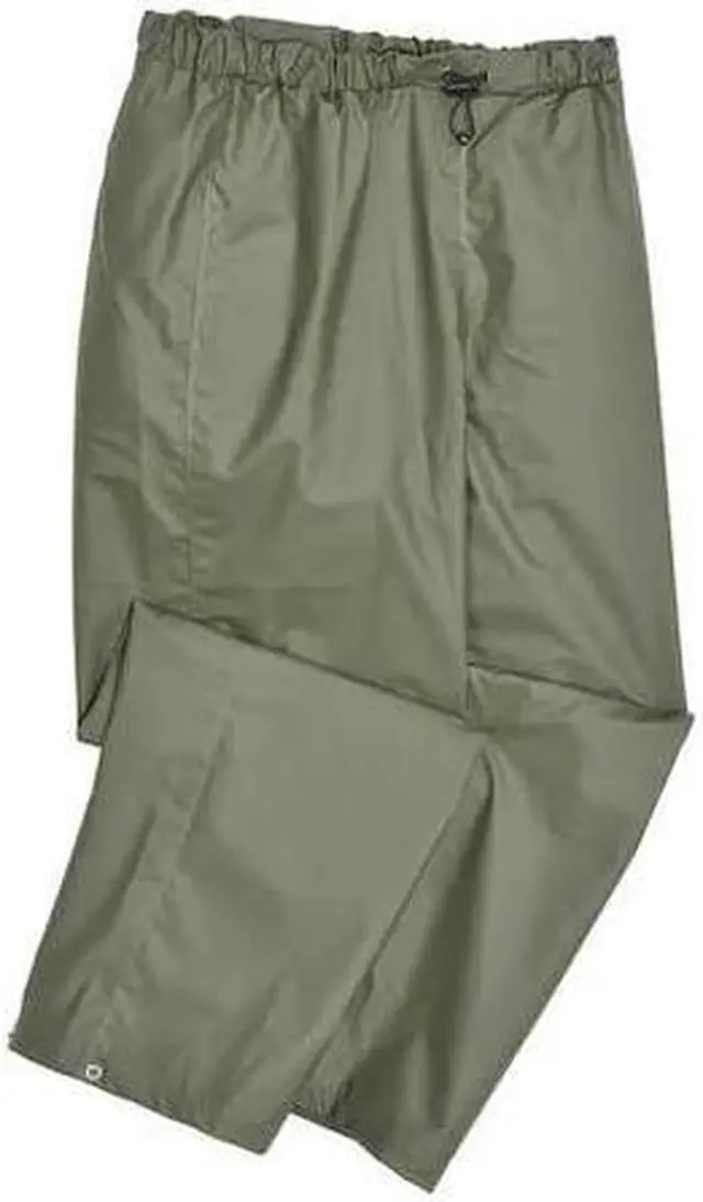 Alt view image 2 of 3 - HELLY HANSEN 70429_480-S Rain Pants,PVC/Polyester,Army Green,S