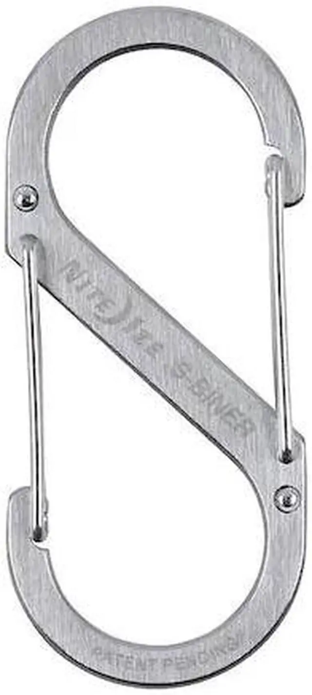 Alt view image 13 of 16 - Nite Ize SB4-03-11 Stainless S-Biner Versatile Carry Biner Size 4 Camping