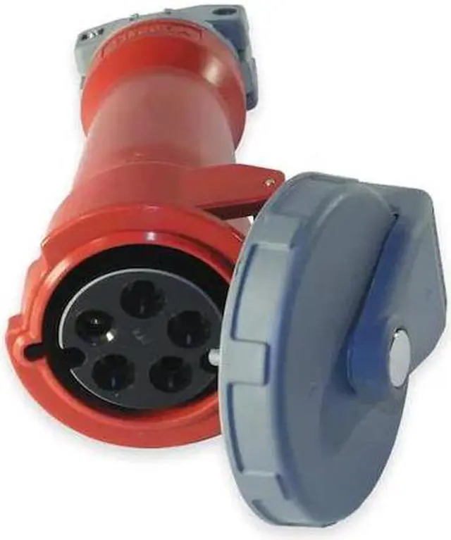 Alt view image 3 of 3 - HUBBELL HBL520C7W IEC Pin and Sleeve Connector,20A,480V