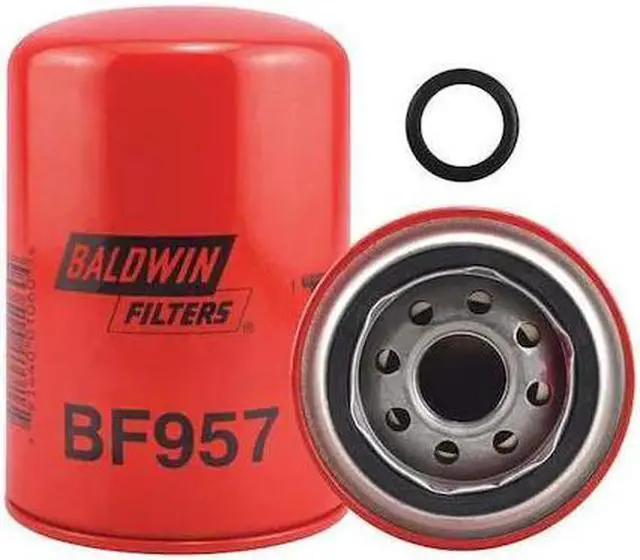 Main image of BALDWIN FILTERS BF957 Fuel Filter,5-7/16 x 3-11/16 x 5-7/16 In