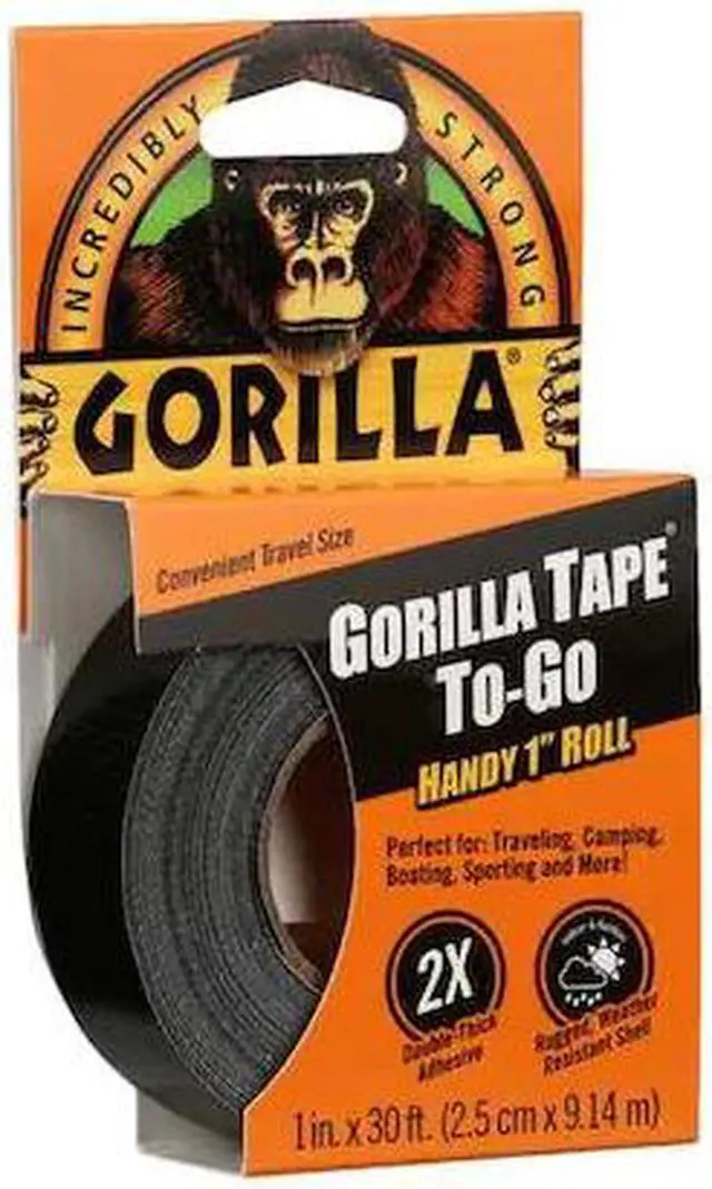 Alt view image 3 of 8 - Gorilla Glue 6100102 Black Gorilla Tape Handy Roll, 1-In. X 30-Ft.