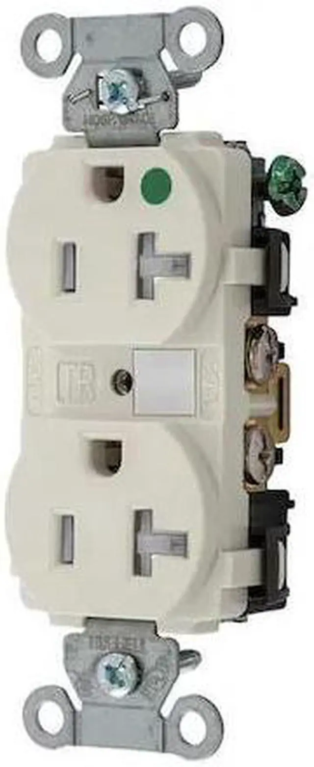 Main image of HUBBELL WIRING DEVICE-KELLEMS 8300LATRA Duplex Straight Blade Receptacle,