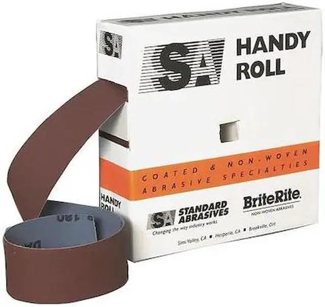 Main image of STANDARD ABRASIVES 713199 Abrasive Roll,1" W x 150 ft.L,P180G,Brwn